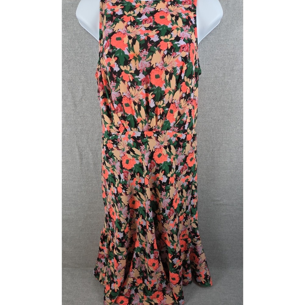 J Crew Mercantile Womens 6 Dress Bright Floral Sleeveless Ruched Cottagecore Y2K